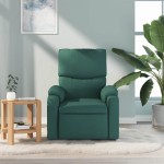 vidaXL Fotoliu de masaj rabatabil, verde închis, material textil vidaXL Fotoliu de masaj rabatabil, verde închis, material textil