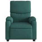 vidaXL Fotoliu de masaj rabatabil, verde închis, material textil vidaXL Fotoliu de masaj rabatabil, verde închis, material textil