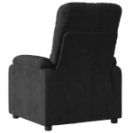 vidaXL Fotoliu rabatabil, negru, microfibră vidaXL Fotoliu rabatabil, negru, microfibră