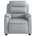 vidaXL Fotoliu rabatabil, gri deschis, material textil
