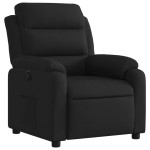 vidaXL Fotoliu rabatabil, negru, material textil vidaXL Fotoliu rabatabil, negru, material textil