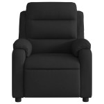 vidaXL Fotoliu rabatabil, negru, material textil vidaXL Fotoliu rabatabil, negru, material textil