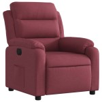 vidaXL Fotoliu rabatabil, roșu vin, material textil vidaXL Fotoliu rabatabil, roșu vin, material textil