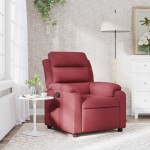 vidaXL Fotoliu rabatabil, roșu vin, material textil vidaXL Fotoliu rabatabil, roșu vin, material textil