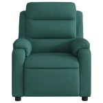 vidaXL Fotoliu rabatabil, verde închis, material textil vidaXL Fotoliu rabatabil, verde închis, material textil