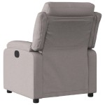 vidaXL Fotoliu rabatabil, gri taupe, material textil