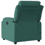 vidaXL Fotoliu de masaj rabatabil, verde închis, material textil vidaXL Fotoliu de masaj rabatabil, verde închis, material textil