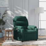 vidaXL Fotoliu rabatabil, verde închis, catifea vidaXL Fotoliu rabatabil, verde închis, catifea