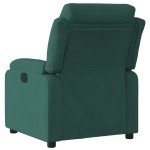vidaXL Fotoliu rabatabil, verde închis, catifea vidaXL Fotoliu rabatabil, verde închis, catifea