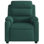vidaXL Fotoliu rabatabil, verde închis, catifea vidaXL Fotoliu rabatabil, verde închis, catifea