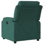vidaXL Fotoliu de masaj rabatabil, verde închis, catifea vidaXL Fotoliu de masaj rabatabil, verde închis, catifea