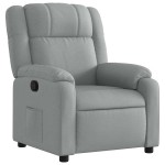 vidaXL Fotoliu rabatabil, gri deschis, material textil