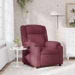 vidaXL Fotoliu rabatabil, roșu vin, material textil vidaXL Fotoliu rabatabil, roșu vin, material textil