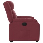 vidaXL Fotoliu rabatabil, roșu vin, material textil vidaXL Fotoliu rabatabil, roșu vin, material textil