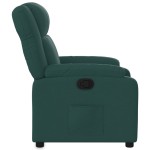 vidaXL Fotoliu rabatabil, verde închis, material textil vidaXL Fotoliu rabatabil, verde închis, material textil