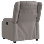 vidaXL Fotoliu rabatabil, gri taupe, material textil