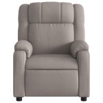 vidaXL Fotoliu rabatabil, gri taupe, material textil