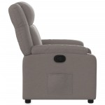 vidaXL Fotoliu rabatabil, gri taupe, material textil