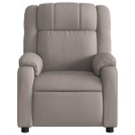 vidaXL Fotoliu de masaj rabatabil, gri taupe, material textil