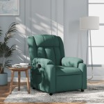 vidaXL Fotoliu rabatabil, verde închis, material textil vidaXL Fotoliu rabatabil, verde închis, material textil