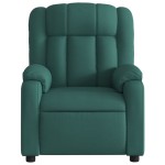vidaXL Fotoliu rabatabil, verde închis, material textil vidaXL Fotoliu rabatabil, verde închis, material textil