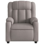 vidaXL Fotoliu rabatabil, gri taupe, material textil