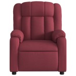 vidaXL Fotoliu de masaj rabatabil, roșu vin, material textil vidaXL Fotoliu de masaj rabatabil, roșu vin, material textil