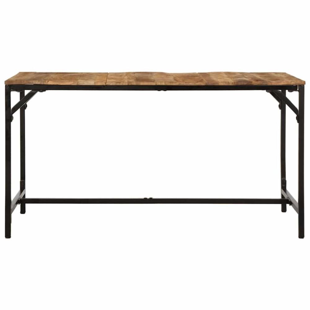 vidaXL Masă de bucătărie, 140x70x75 cm, lemn masiv mango brut