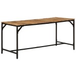vidaXL Masa de sufragerie 160x80x75 cm lemn masiv Mango brut