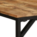 vidaXL Masa de sufragerie 180x90x75 cm Lemn masiv Mango brut