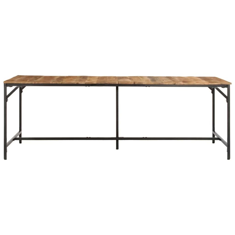 vidaXL Masa de sufragerie 220x90x75 cm Lemn masiv Mango brut