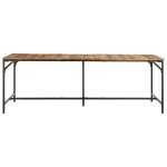vidaXL Masa de sufragerie 220x90x75 cm Lemn masiv Mango brut