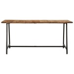 vidaXL Masă de bucătărie, 160x80x75 cm, lemn masiv de mango vidaXL Masă de bucătărie, 160x80x75 cm, lemn masiv de mango