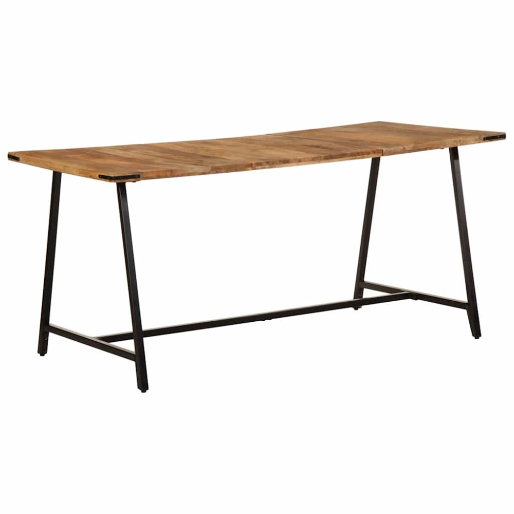 vidaXL Masă de bucătărie, 160x80x75 cm, lemn masiv de mango