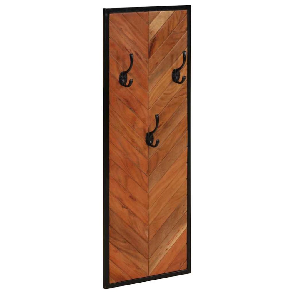 vidaXL Rafturi pentru haine 2 buc 35x1x90 cm din lemn masiv de salcâm