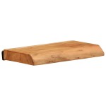 vidaXL Rafturi de perete, 2 buc., 30x20x3,5 cm, lemn masiv de acacia