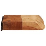 vidaXL Rafturi de perete 2 buc 40x20x3,5 cm Lemn masiv de salcâm