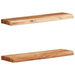 vidaXL Rafturi de perete 2 buc 60x20x3,5 cm Lemn masiv de salcâm vidaXL Rafturi de perete 2 buc 60x20x3,5 cm Lemn masiv de salcâm