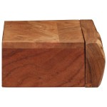 vidaXL Rafturi de perete 2 buc 40x17x8 cm din lemn masiv de salcâm