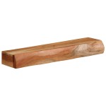 vidaXL Rafturi de perete 2 buc 60x17x8 cm Lemn masiv de salcâm