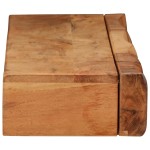 vidaXL Rafturi de perete 2 buc 80x17x8 cm din lemn masiv de salcâm
