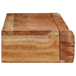 vidaXL Rafturi de perete 2 buc 100x17x8 cm Lemn masiv de salcâm