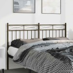 vidaXL Tăblie de pat metalică, negru, 150 cm vidaXL Tăblie de pat metalică, negru, 150 cm