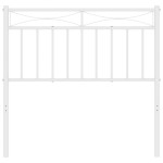 vidaXL Tăblie de pat metalică, alb, 90 cm vidaXL Tăblie de pat metalică, alb, 90 cm
