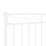 vidaXL Tăblie de pat metalică, alb, 90 cm vidaXL Tăblie de pat metalică, alb, 90 cm