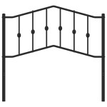 vidaXL Tăblie de pat metalică, negru, 100 cm vidaXL Tăblie de pat metalică, negru, 100 cm