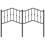 vidaXL Tăblie de pat metalică, negru, 140 cm vidaXL Tăblie de pat metalică, negru, 140 cm