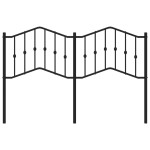 vidaXL Tăblie de pat metalică, negru, 150 cm vidaXL Tăblie de pat metalică, negru, 150 cm