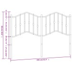 vidaXL Tăblie de pat metalică, negru, 150 cm vidaXL Tăblie de pat metalică, negru, 150 cm