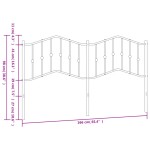 vidaXL Tăblie de pat metalică, negru, 160 cm vidaXL Tăblie de pat metalică, negru, 160 cm